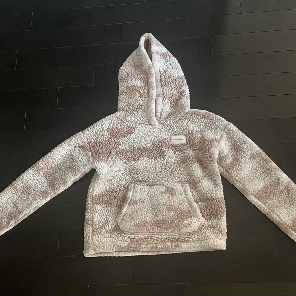 Abercrombie & Fitch Kids Pink and White Hoodie